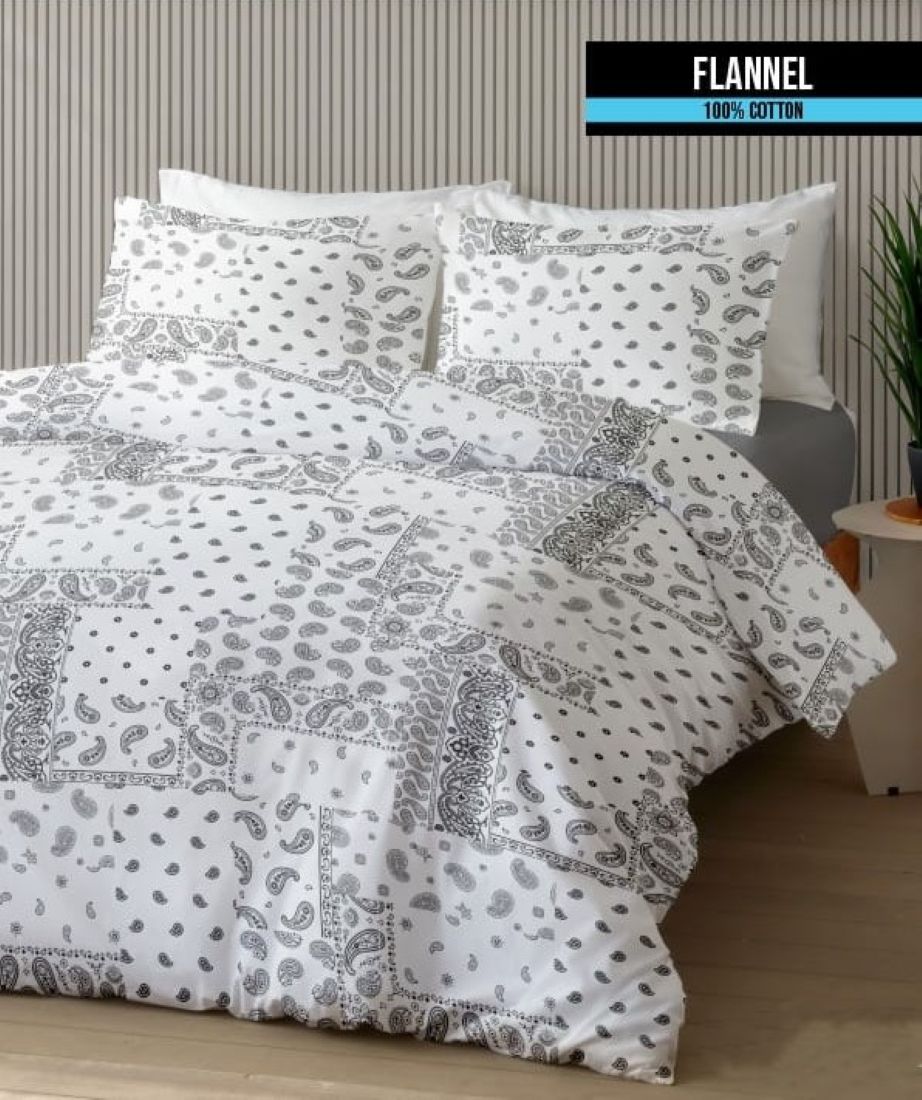 HOME כותנה פלנל מיטה זוגית 160 דגם E